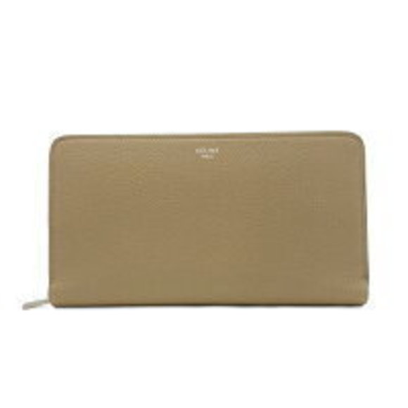 Celine Dune Tan Multifunction Long Wallet Beige Red Leather - Picture 1 of 3
